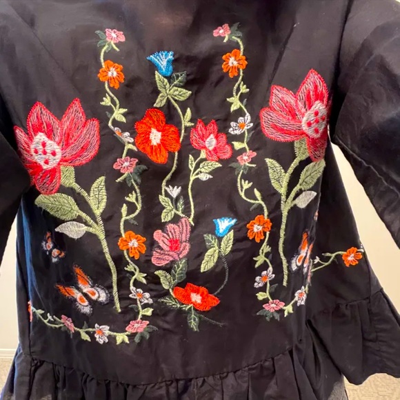 Zara embroidered peplum blouse - Picture 5 of 5
